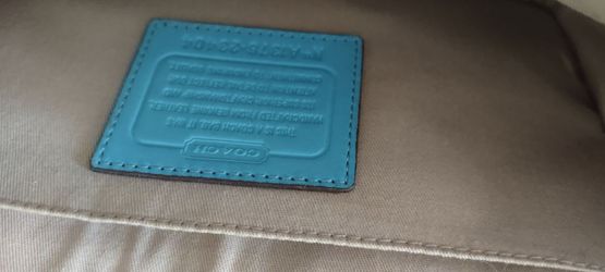 Coach 10x7 Blue Leather Purse