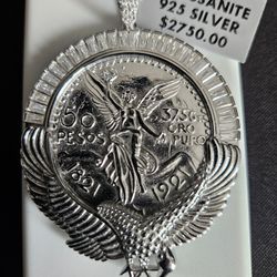 Huge 7.00 CTW Moissanite Centenario Style Pendant - 925 Sterling Silver - 26g