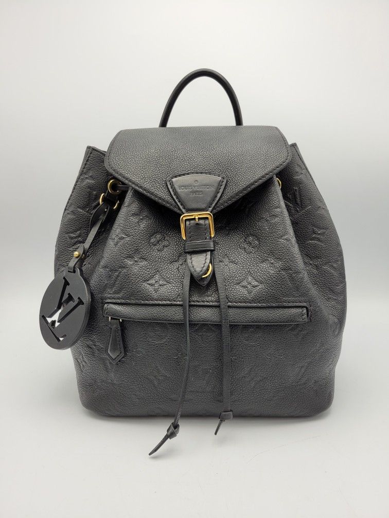 Louis Vuitton Black Empreinte Leather Montsouris Backpack