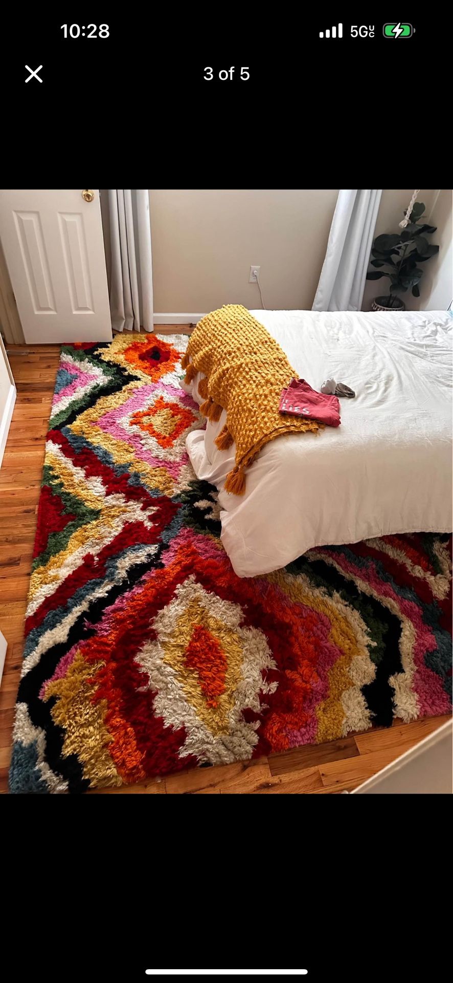 8x10 Colorful Shag Rug
