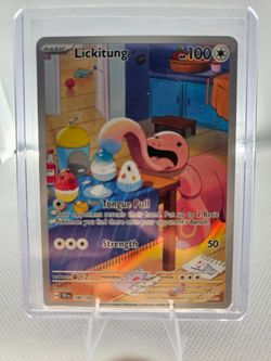 Lickitung Illustration Rare (Card #180/162) from the Scarlet & Violet: Temporal Forces