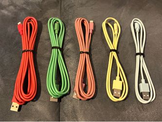 5 Lightning to USB Cables