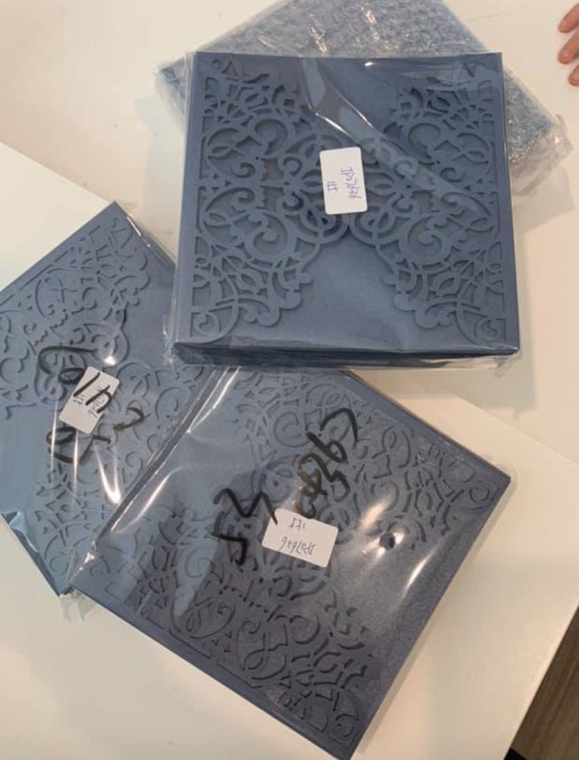 Laser cut invitations