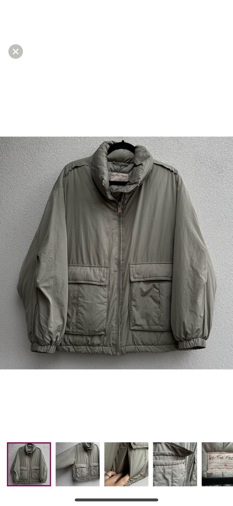 Free People Duvet Bomber Women’s Jacket size M 