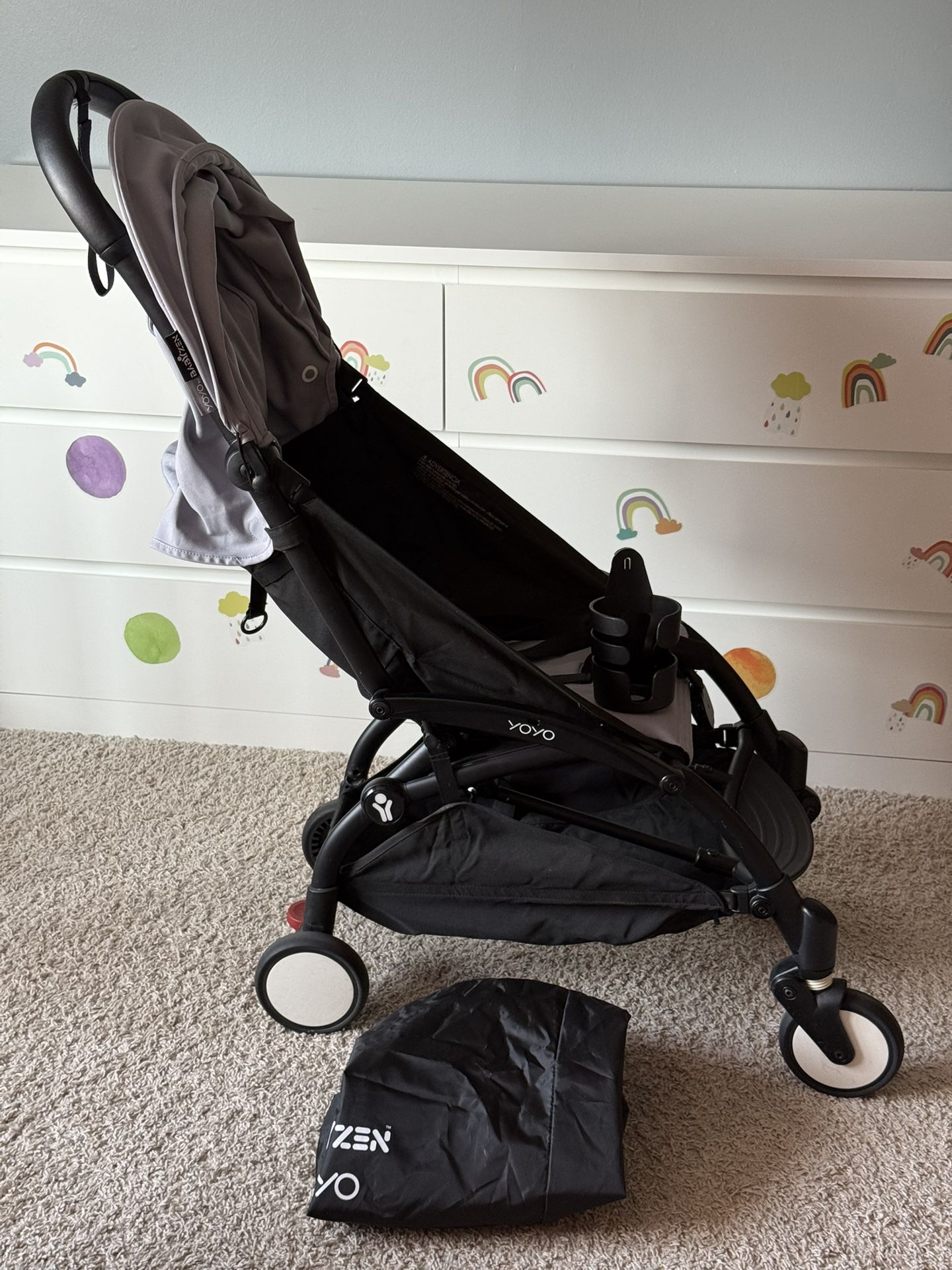 Babyzen YOYO2 Ultra compact 6+ Stroller With Bugaboo Cup Holder