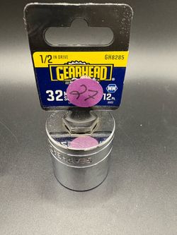 Gearhead 33332 is a 32mm socket, a 1/2-inch drive