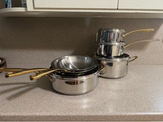 Martha Stewart Castelle Stainless Steel 10-pc cookware set