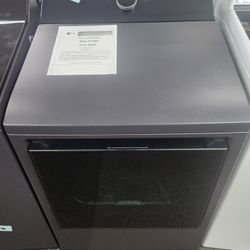 7.3 cu. ft. Vented SMART Electric Dryer in Matte Black with Easy Load Door, TurboSteam and Sensor Dry Technology