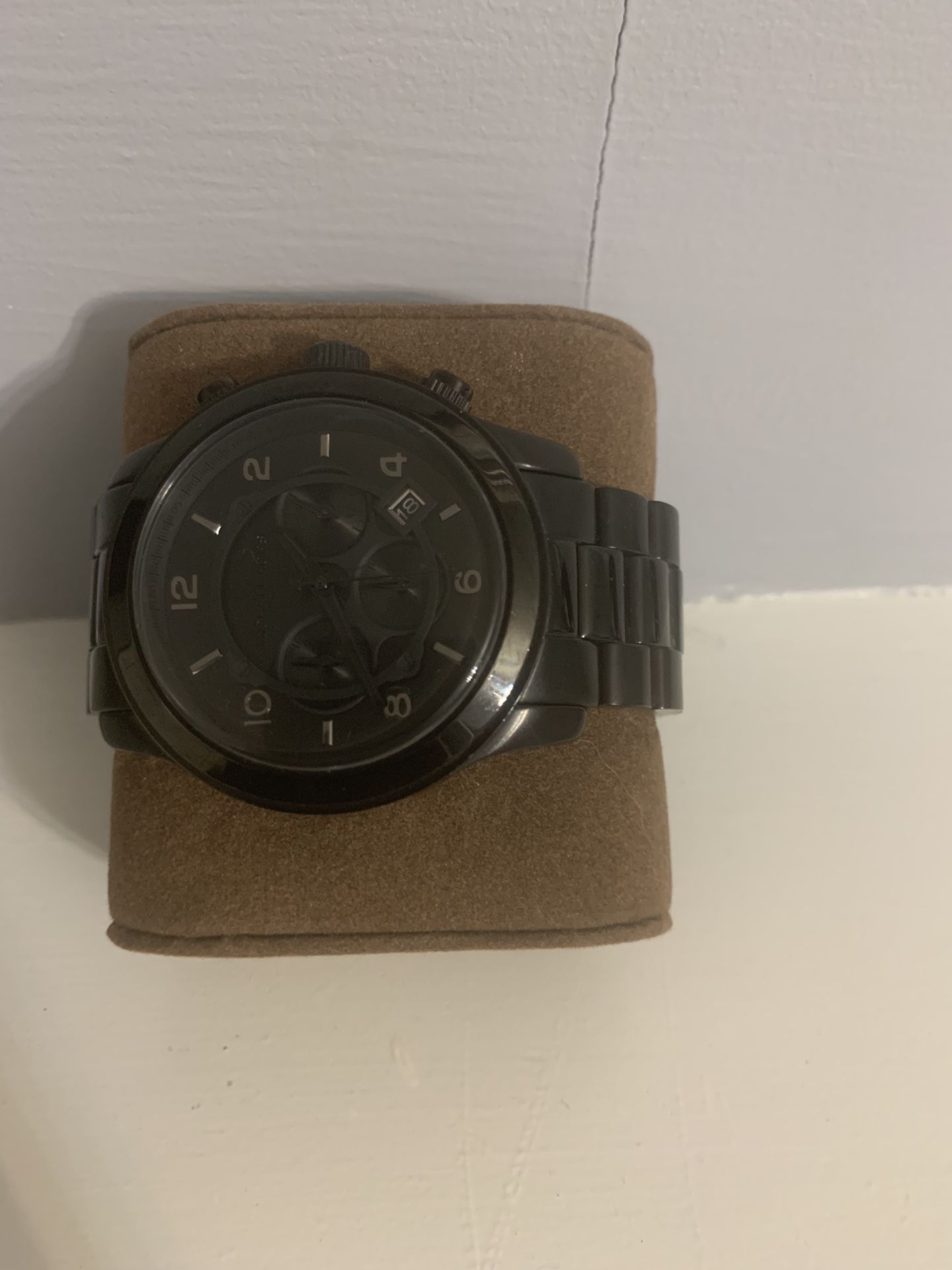 Michael ‘s KorsOversized Slim Runway Black-Tone Watch