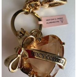 Juicy Couture Heart Banner Keyfob !!!! 