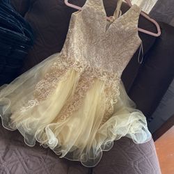 Cinderella Couture Dress Gold SIZE 10 