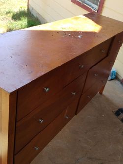 Dresser with mirror