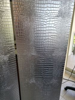 Silver room divider
71h x 256