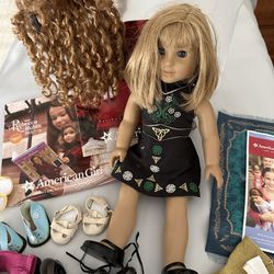 Vintage And Rare: American Girl Doll Irish Dancer Outfit And More Outfit And 5 Shoes - Vintage - Neille Doll