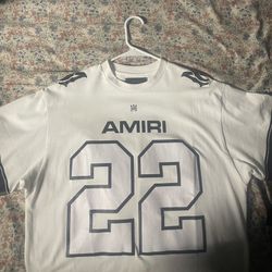 Amiri men’s white T shirt-jersey size L