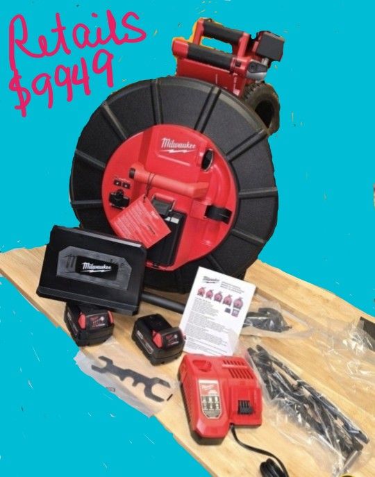 Milwaukee M18 200ft Pipeline Inspection Camera System Kit, New, Financing Available