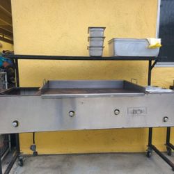 Plancha taco Cart
