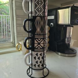 Set Of Black And White Mugs