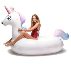 Rainbow Unicorn Pool Float