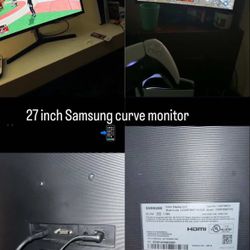 27 Inch Samsung Curb Monitor 
