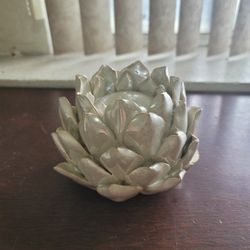 Pearl Colored Candle Holder $2