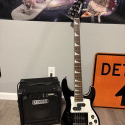 Jackson X Series 5 String Bass With Practice Amp