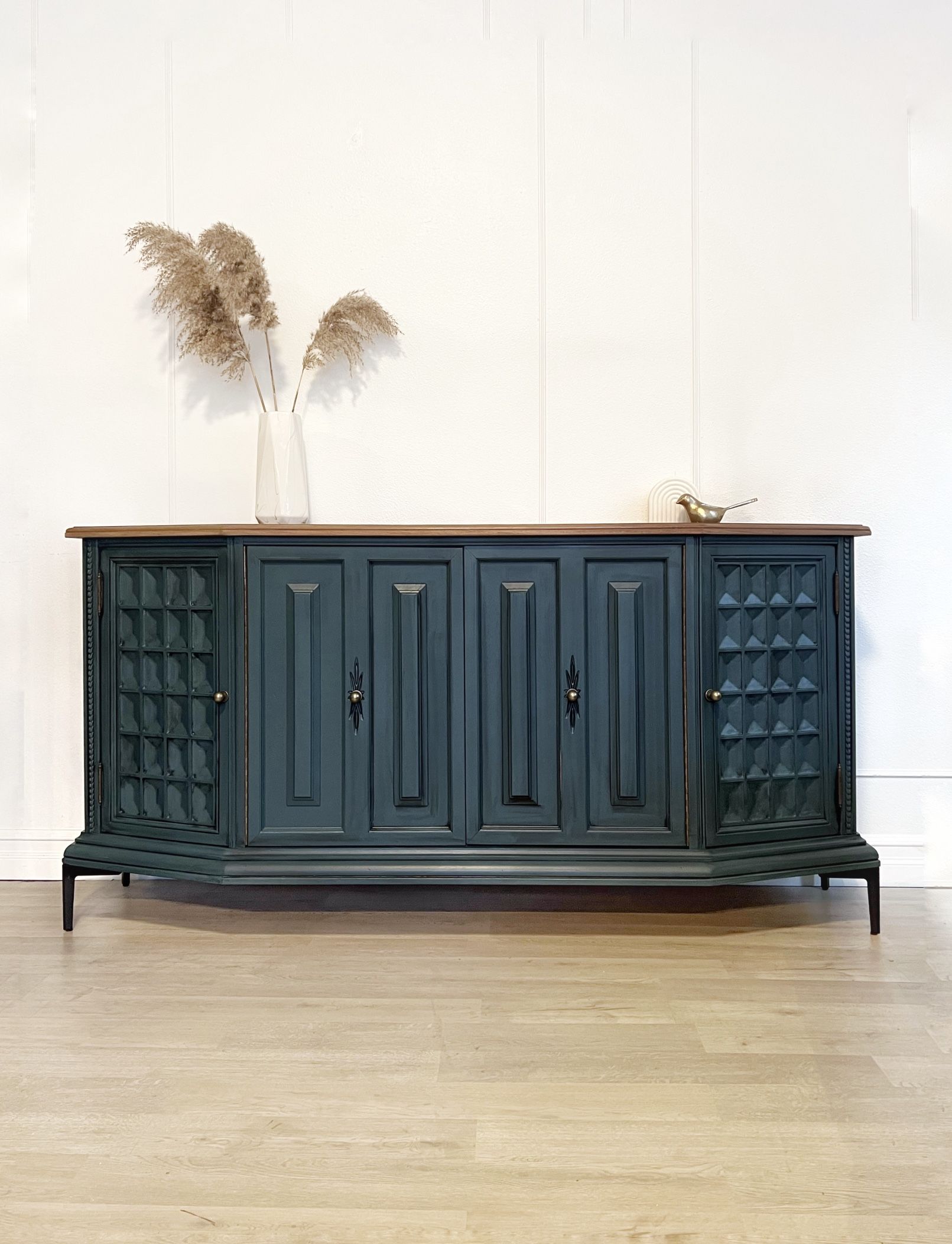 SOLD Gorgeous Blue Buffet / Credenza / Sideboard / Bar / Console
