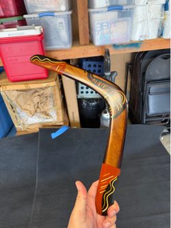 Australian wooden boomerang