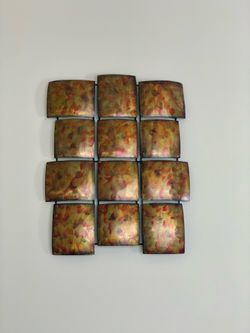 Modern metal wall decor