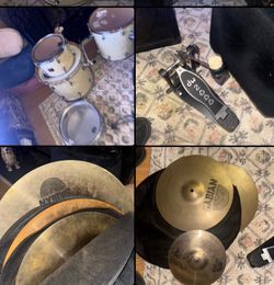 Drum Kit with Sabian Cymbals and DW Pedal