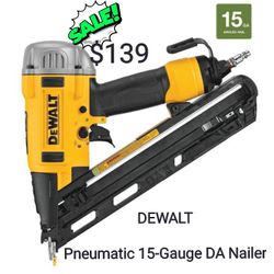 DEWALT

Pneumatic 15-Gauge DA Nailer

