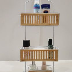 3 Layer Metal Wall Mounted Hook Type Shower Shelf Organizer
