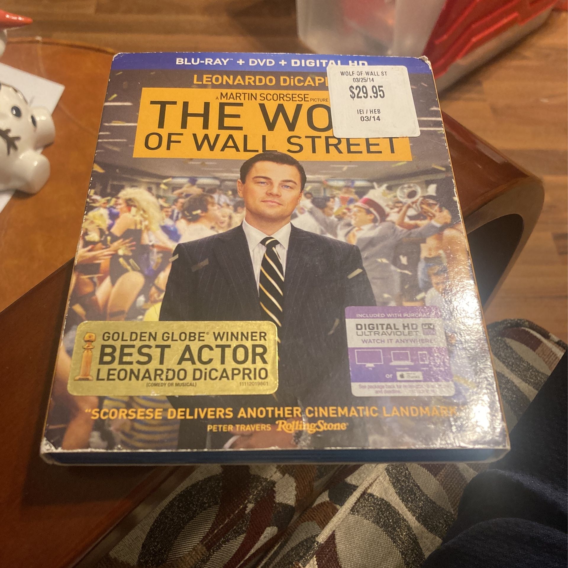 Wolf Of Wall Street Blu-ray DVD 2 Disc Set
