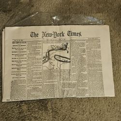 ORIGINAL EDITION OF THE NEW YORK TIMES (APRIL 15, 1861)