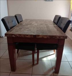 Marble heavy duty kitchen table