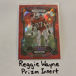 Reggie Wayne Indianapolis Colts All-Pro WR Prizm Short Print Insert Card. 