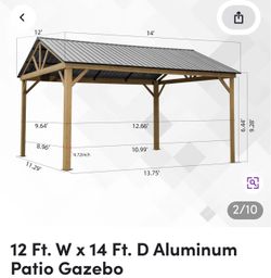 Aluminum Freestanding Patio Cover