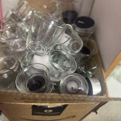 Box Full Of Candle Holders 