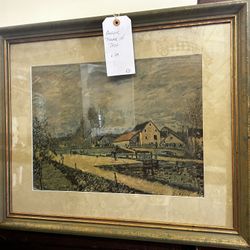 Antique Frame and Print 