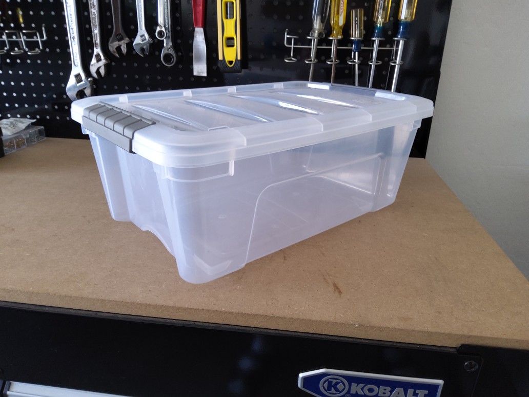 Set Of 3 Medium Sized Snap Lock Storage Container/ Boxes 