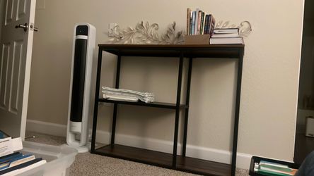 Sofa table/ Industrial Bookshelf with Metal Frame