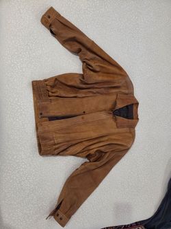 Vintage 80's Leather Bomber Jacket