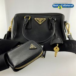 Prada Saffiano Leather Top Handle Mini Bag