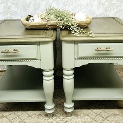 Solid Wood End Tables 