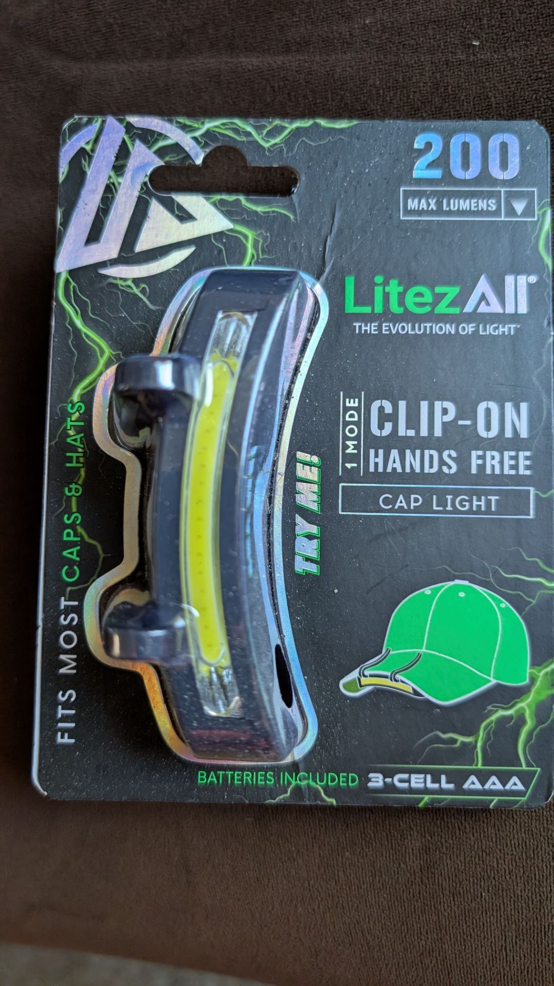 New in Package Clip On Cap Light