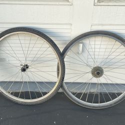 Gravel / Touring / Cyclocross 700c wheelset sun rims / deore hubs 