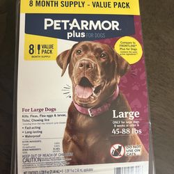 Pet Armor Plus 8 pk for large dogs