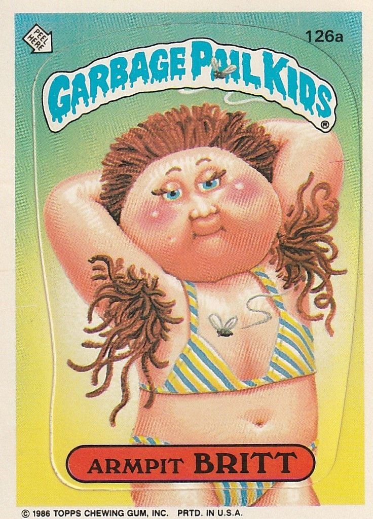 ARM PIT BRIT GARBAGE PAIL KID