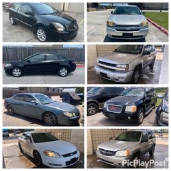Cars 2,500 - 5,000 Nissan , Dodge , Chevy, GMC, Buick, Mercury, Kia, 