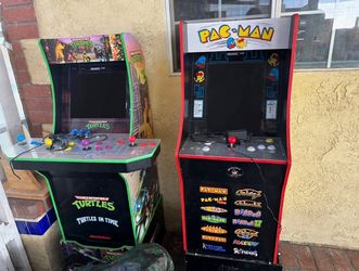 Arcade1Up TMNT + Pac-Man Arcade Cabinets – 2 Machines – Great Condition